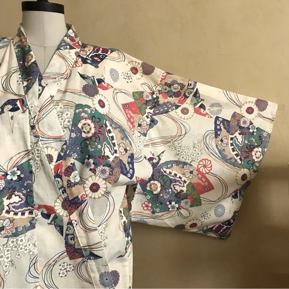 Japanese Cotton Kimono NWOT - Picture 2 of 11